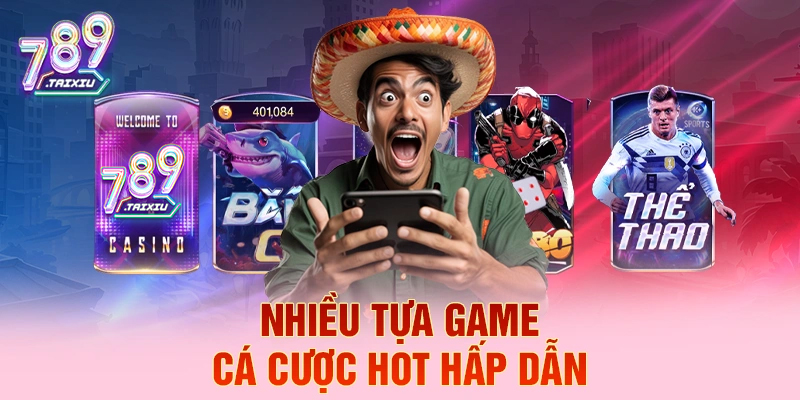 Đa dạng các tựa game cá cược tại bj88